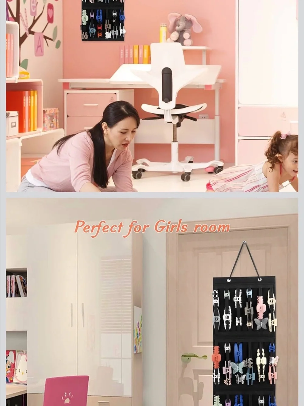 New Hanging Black hair Accessory Organizer